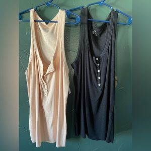 2 Aerie racer back tanks